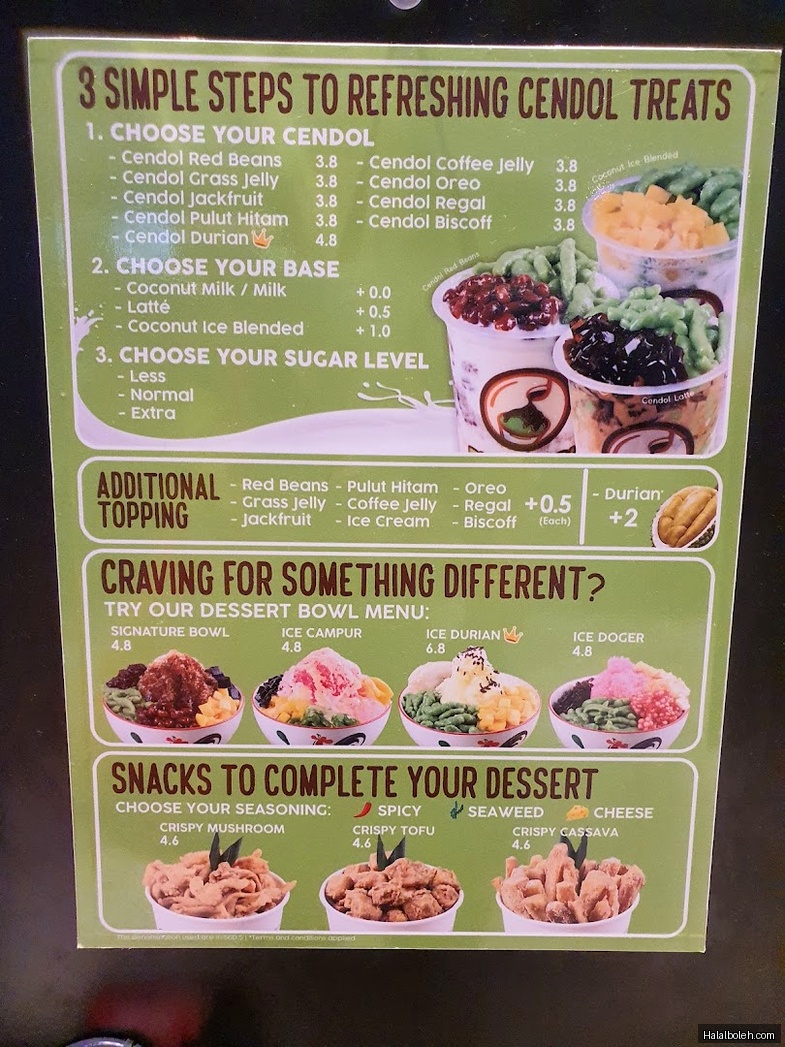 D'Bakmie - menu