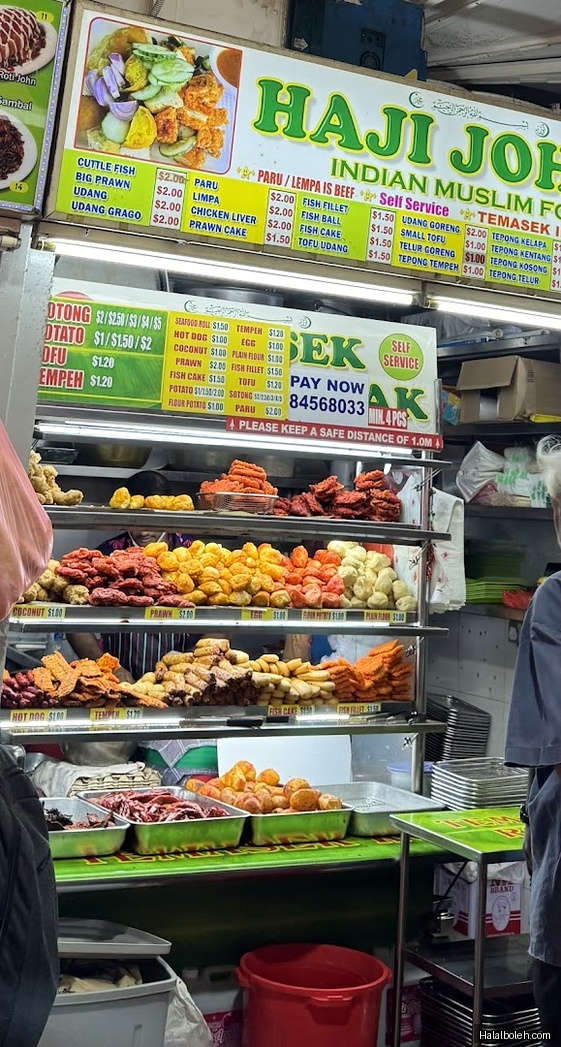 Haji Johan Indian Muslim Food (Temasek Indian Rojak) - menu