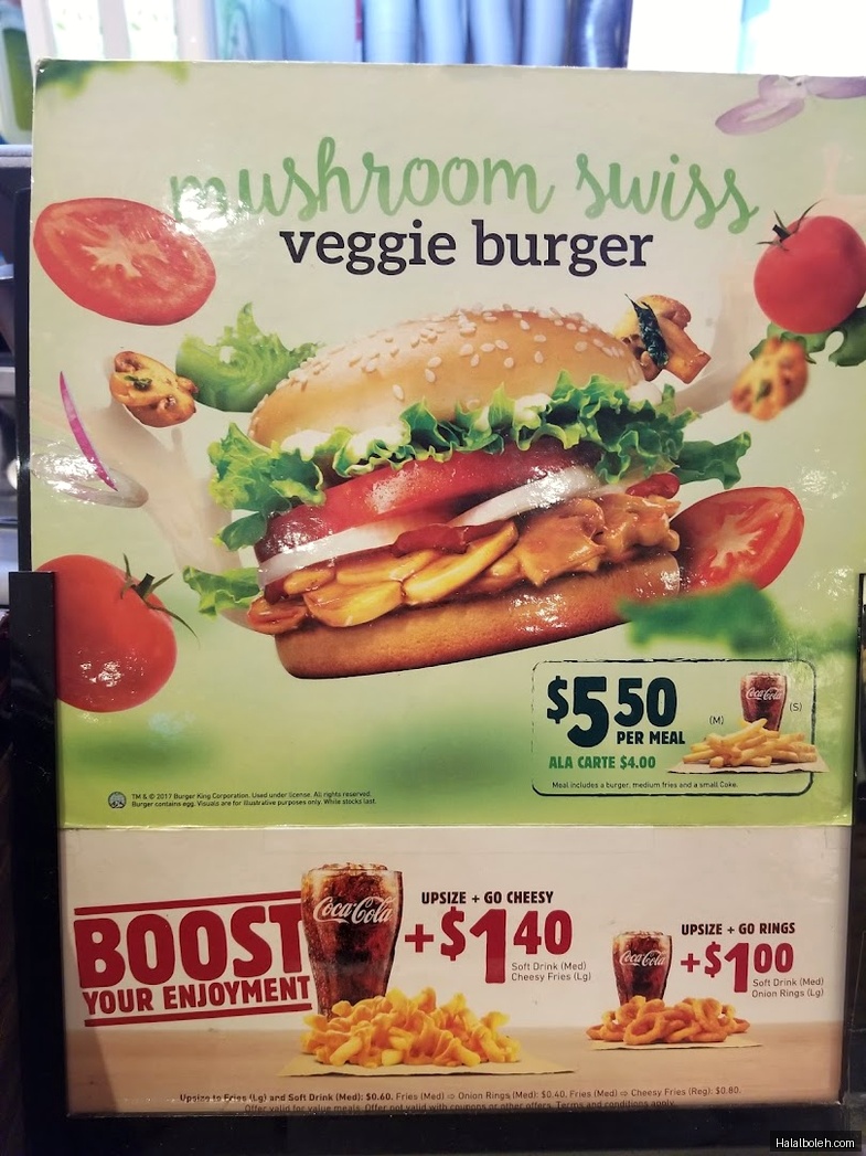 Burger King - menu