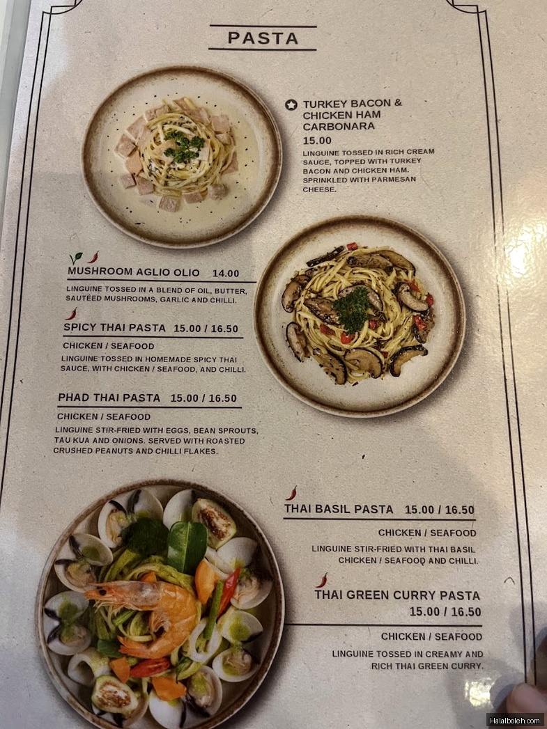 Citrus by the Pool - menu