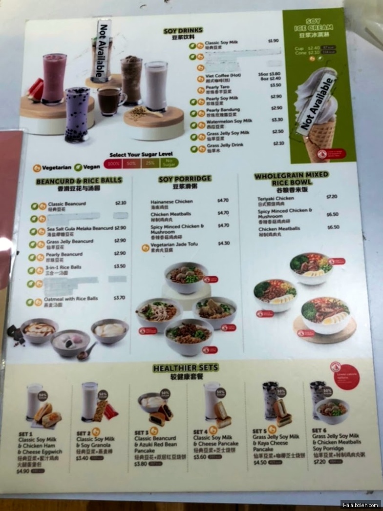 Mr Bean - menu
