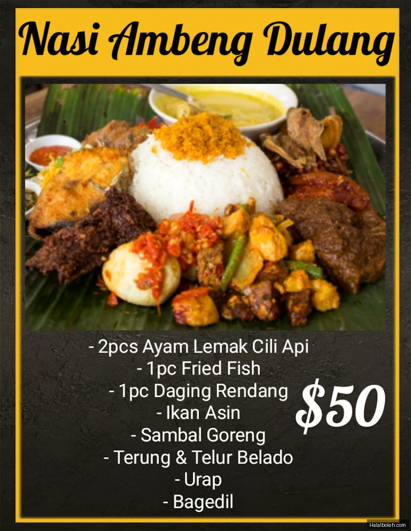 Nasi Kampung @ Jalan Tiga - menu