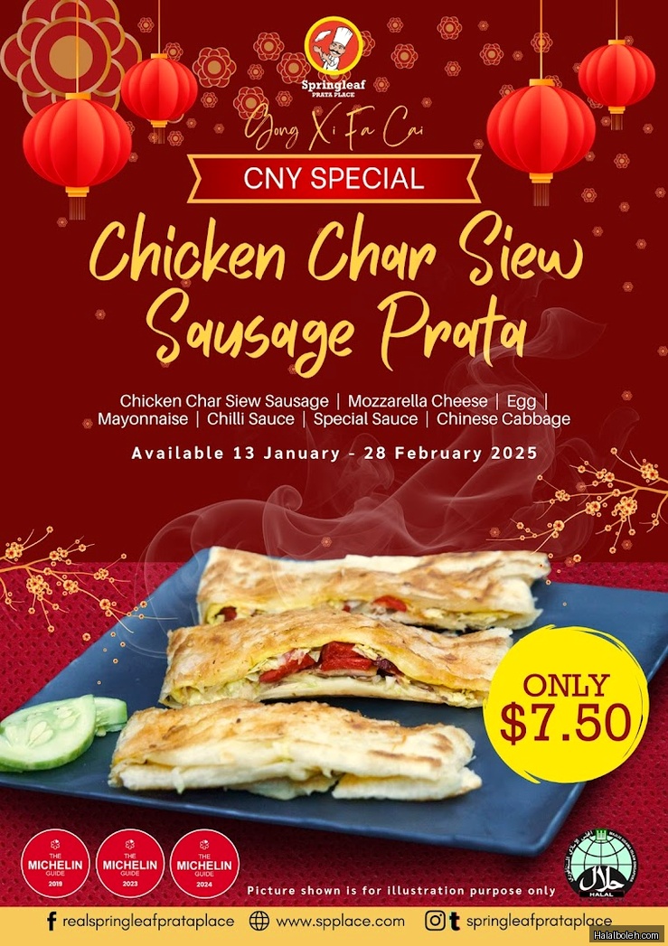 Springleaf Prata Place - menu