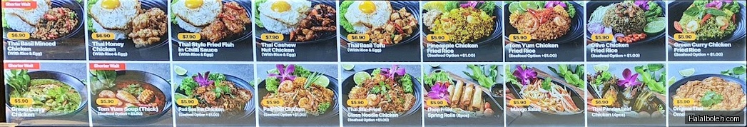 Telur Thai - menu