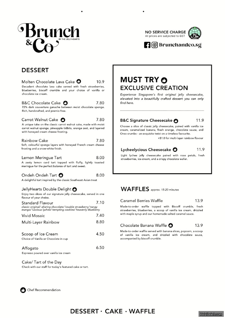 Brunch & Co - menu