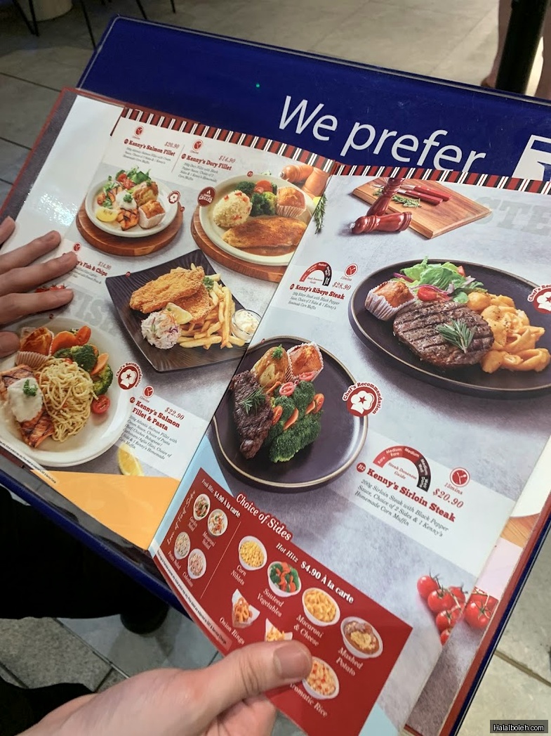 Kenny Rogers Roasters - menu