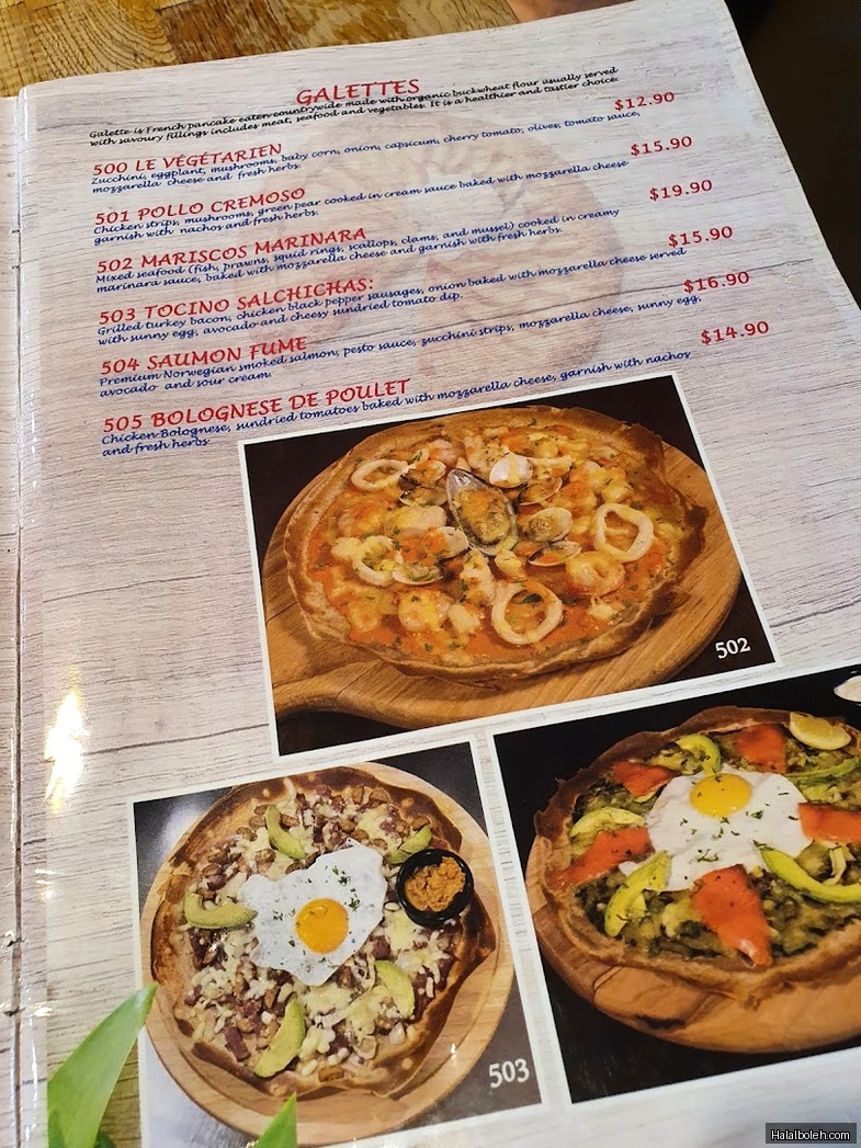 Beyond Pancakes - menu