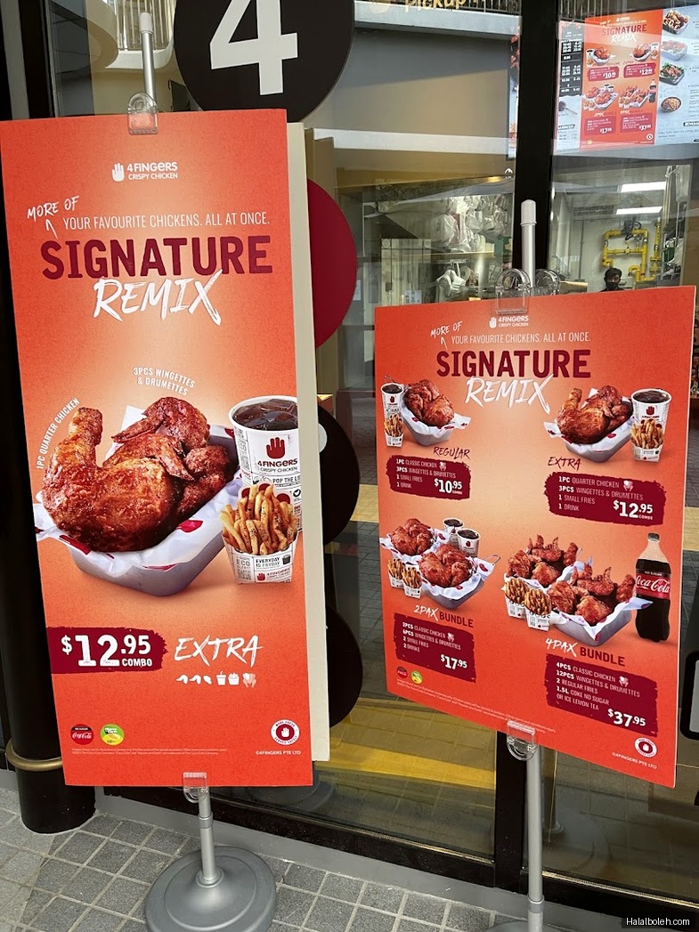 4 Fingers Crispy Chicken - menu