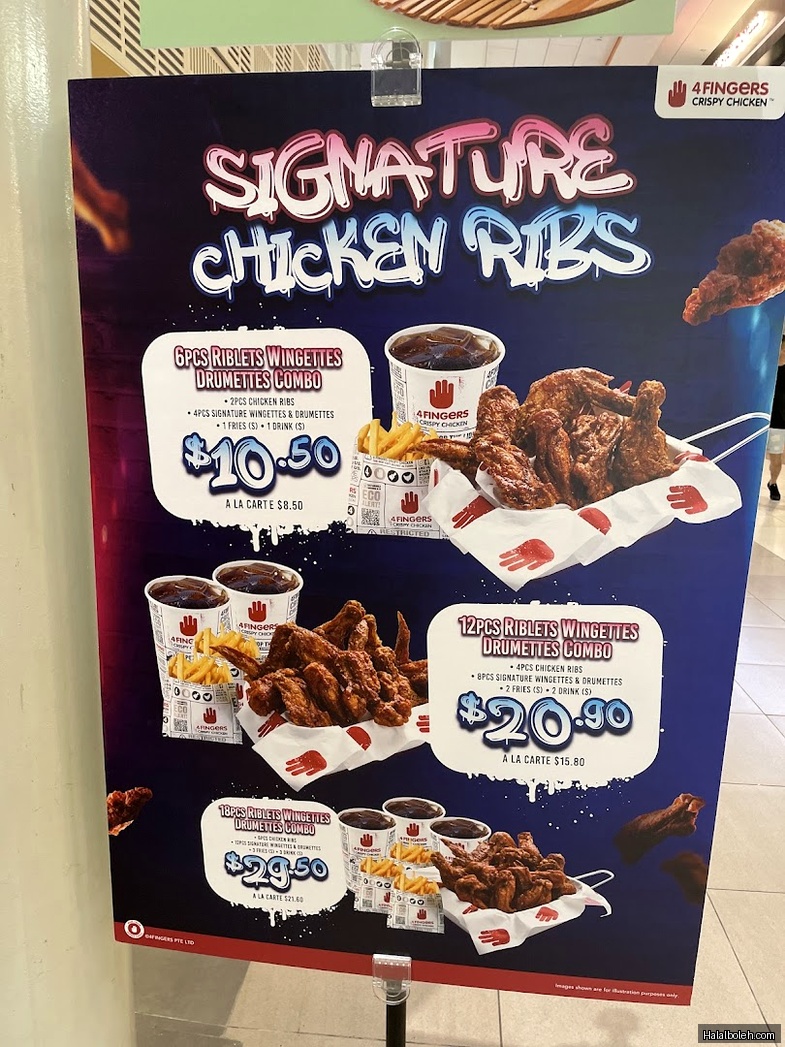 4 Fingers Crispy Chicken - menu