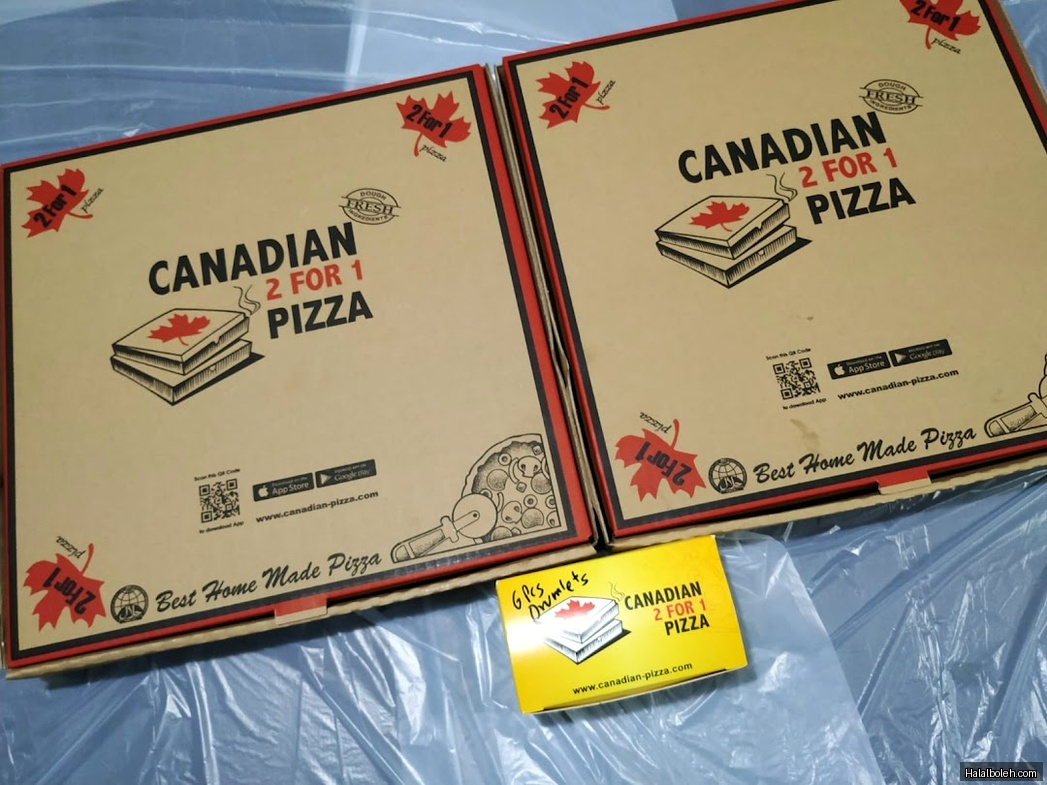 Canadian Pizza - menu