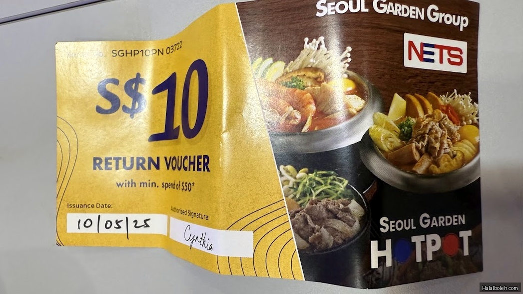 Seoul Garden HOTPOT - menu
