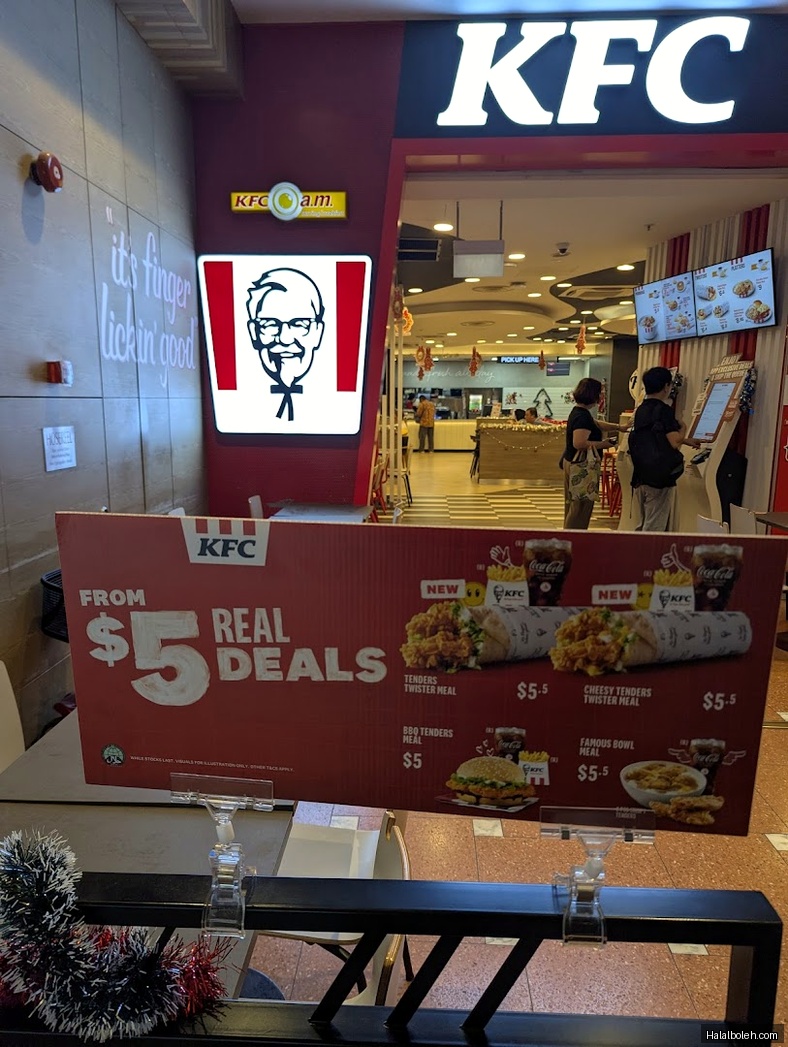 KFC - menu