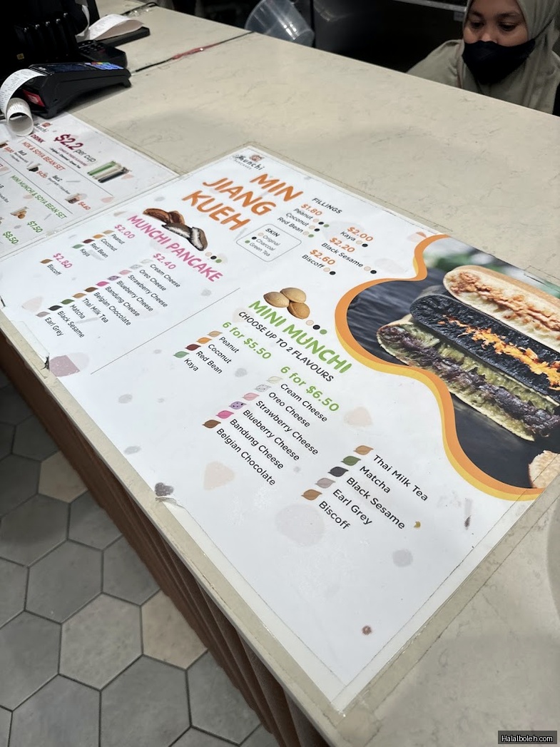 Munchi Pancakes - menu