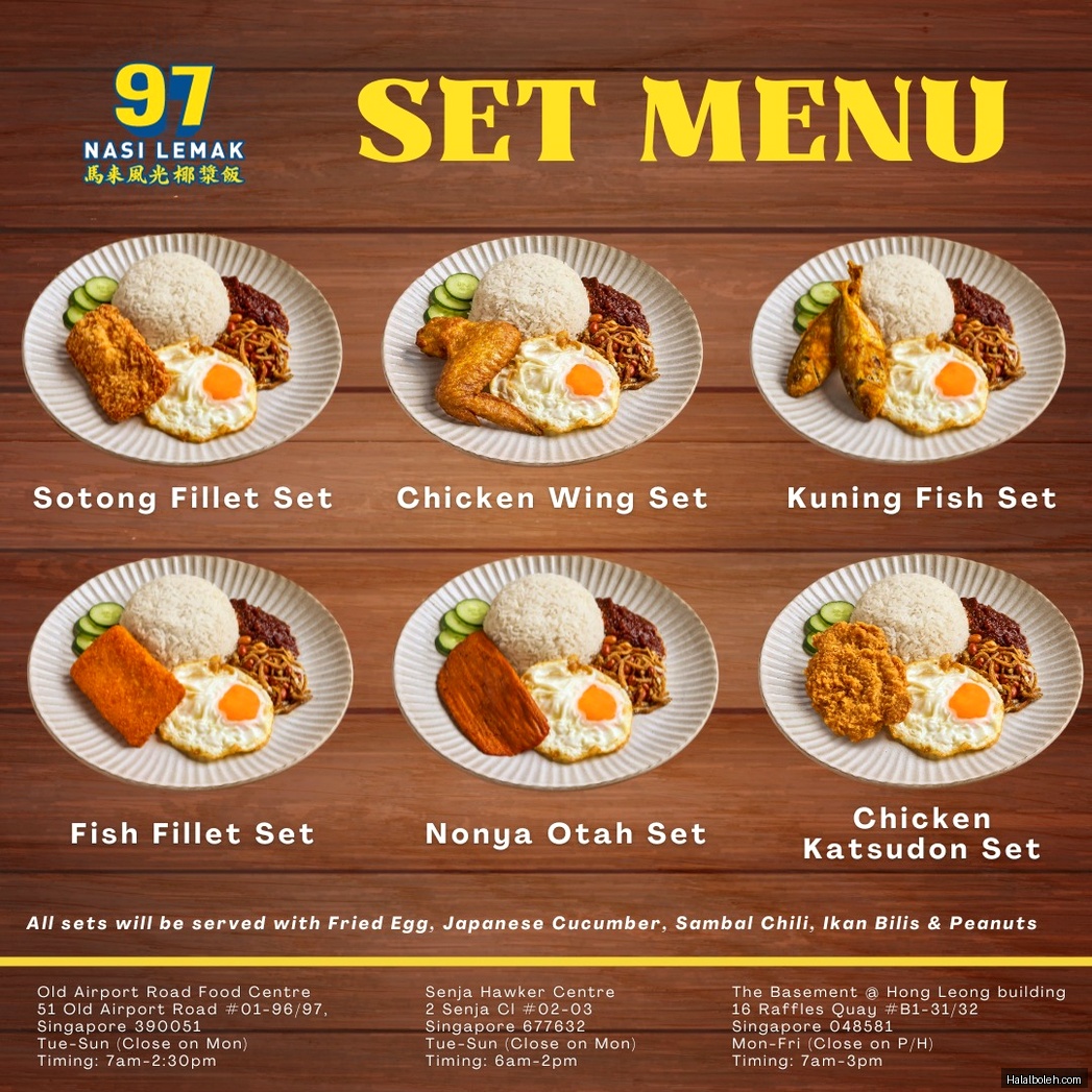 97 Nasi Lemak - menu
