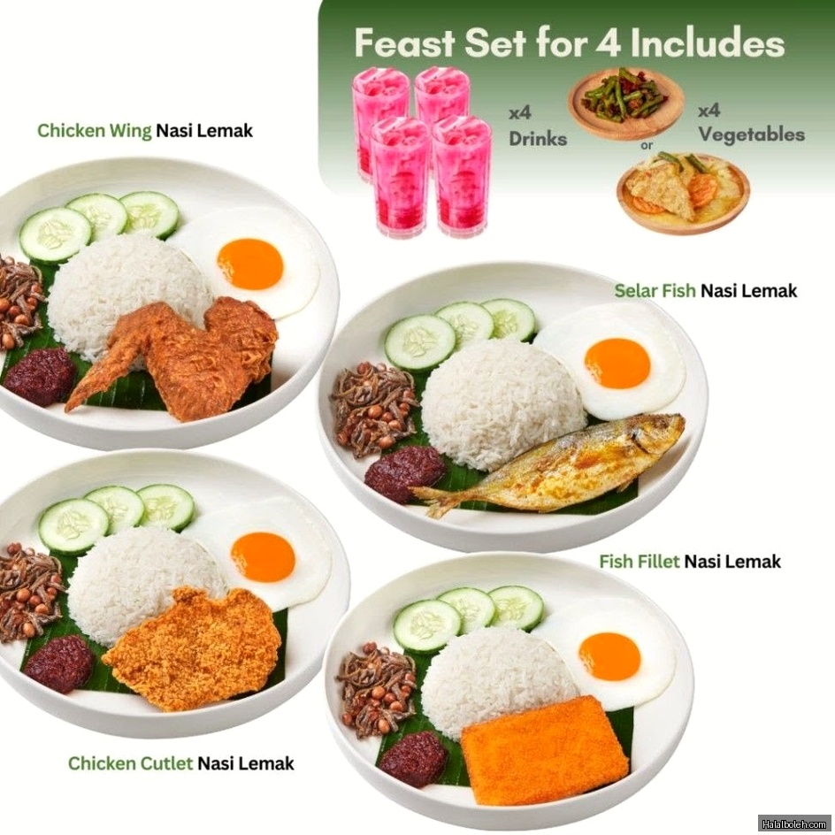 Crave Nasi Lemak - menu