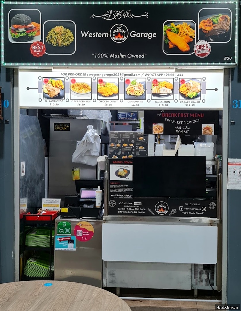 Western Garage - menu