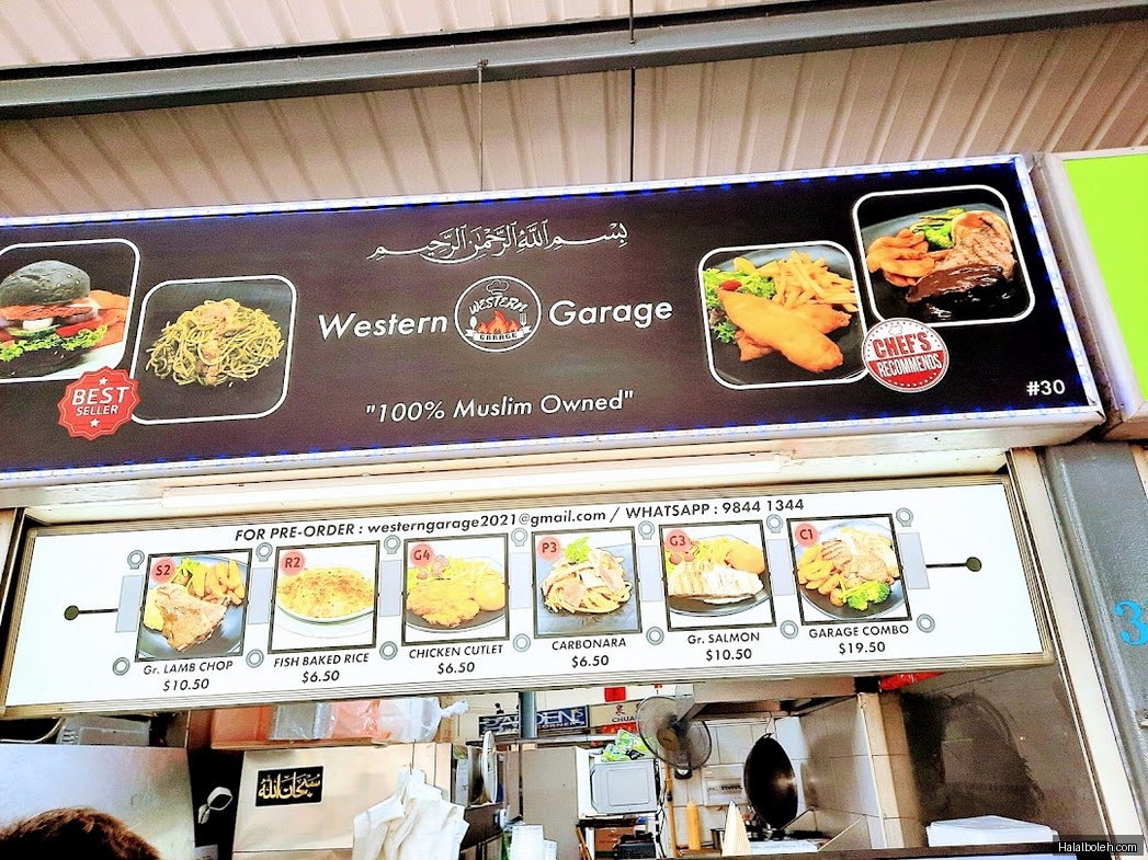 Western Garage - menu