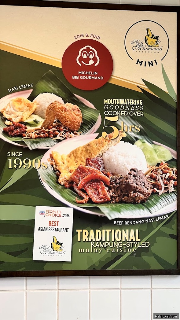 Hjh Maimunah - menu