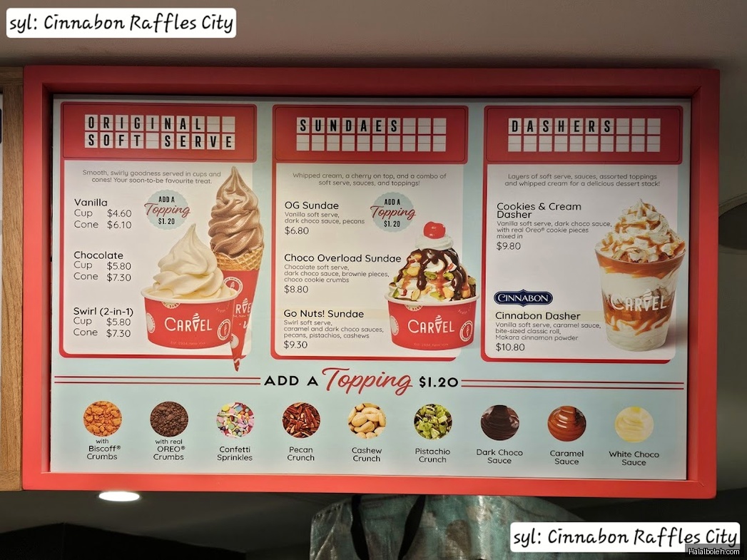 Cinnabon - menu