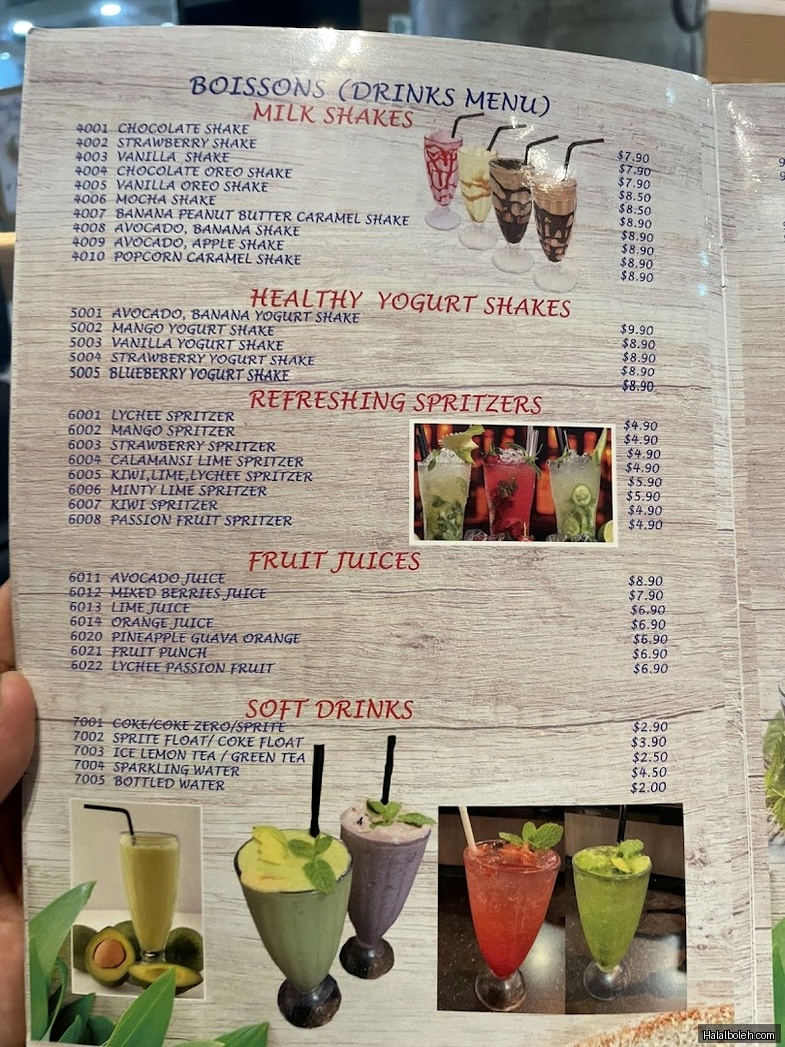 Beyond Pancakes - menu