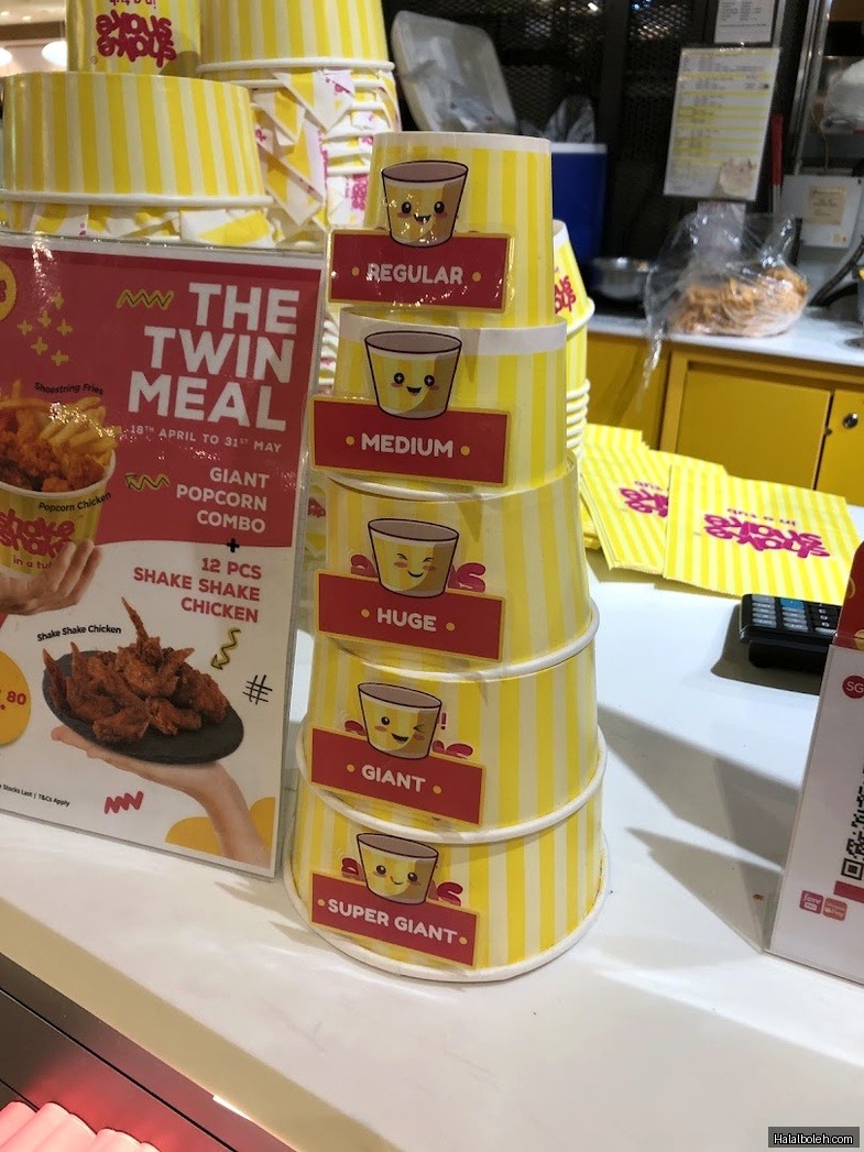 Shake Shake in a Tub - menu