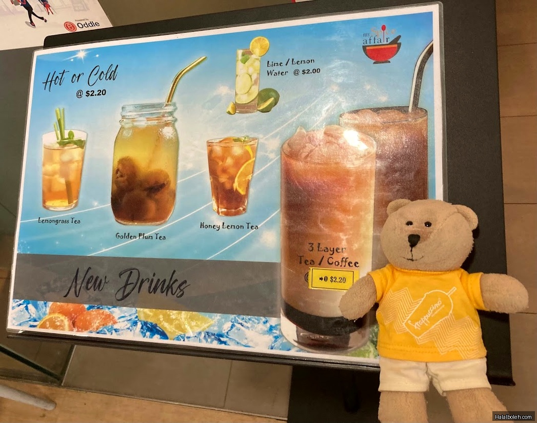 My Spice Affair - menu