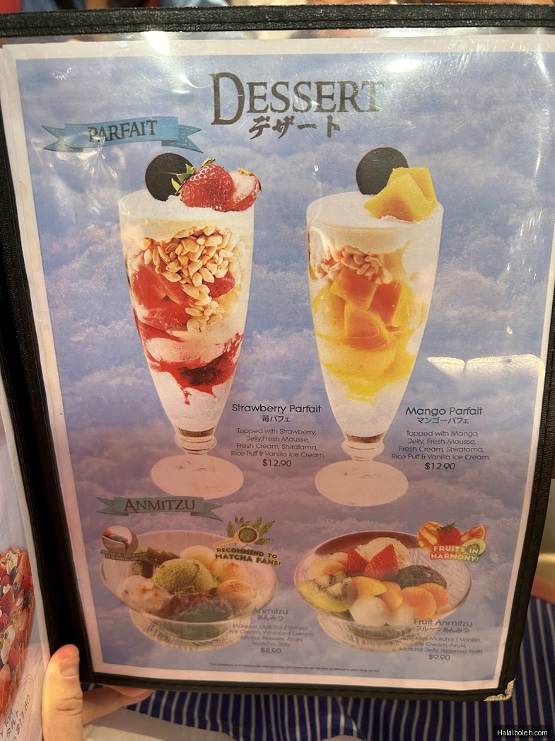 Fruit Paradise - menu