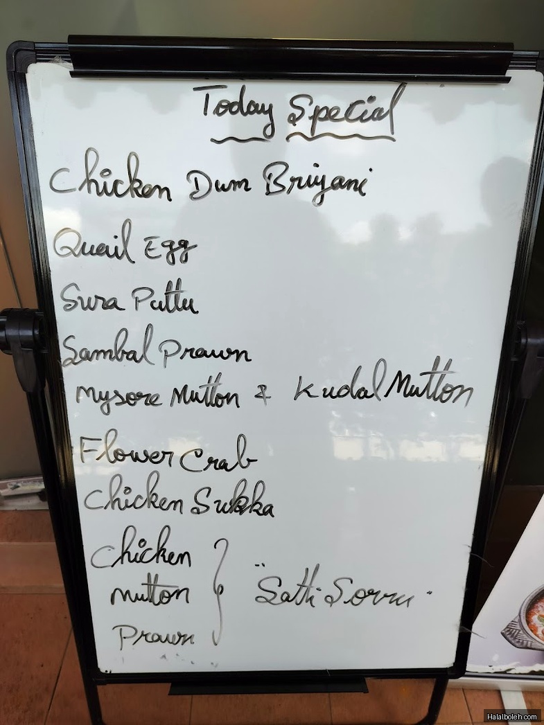 Shami Banana Leaf Delights - menu