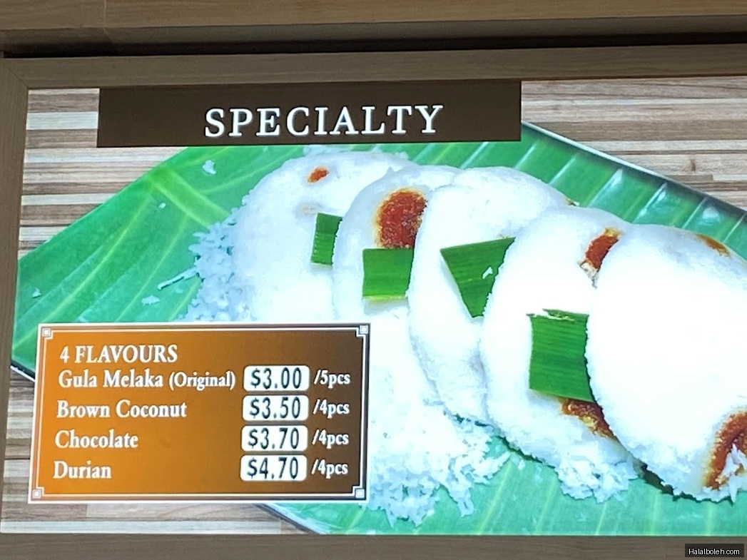 Traditional Haig Road Putu Piring - menu