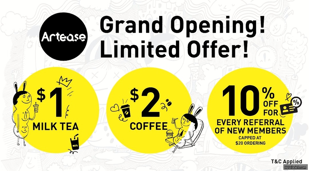 Artease Cafe - menu