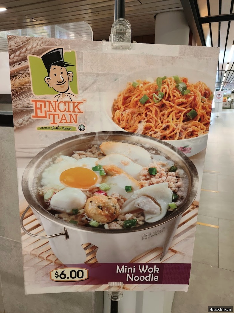 Encik Tan - menu