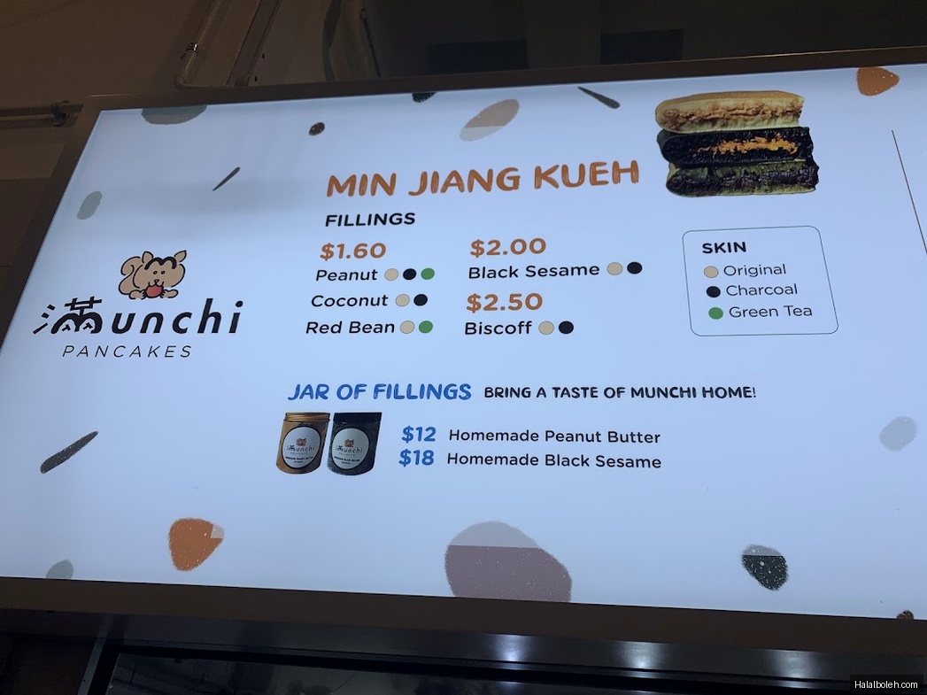 Munchi Pancakes - menu