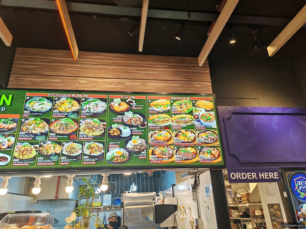 Namtown - menu