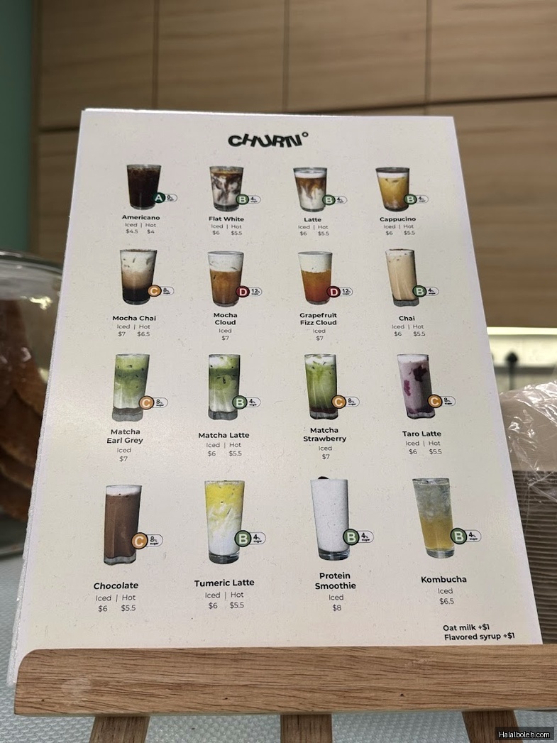 Churn - menu