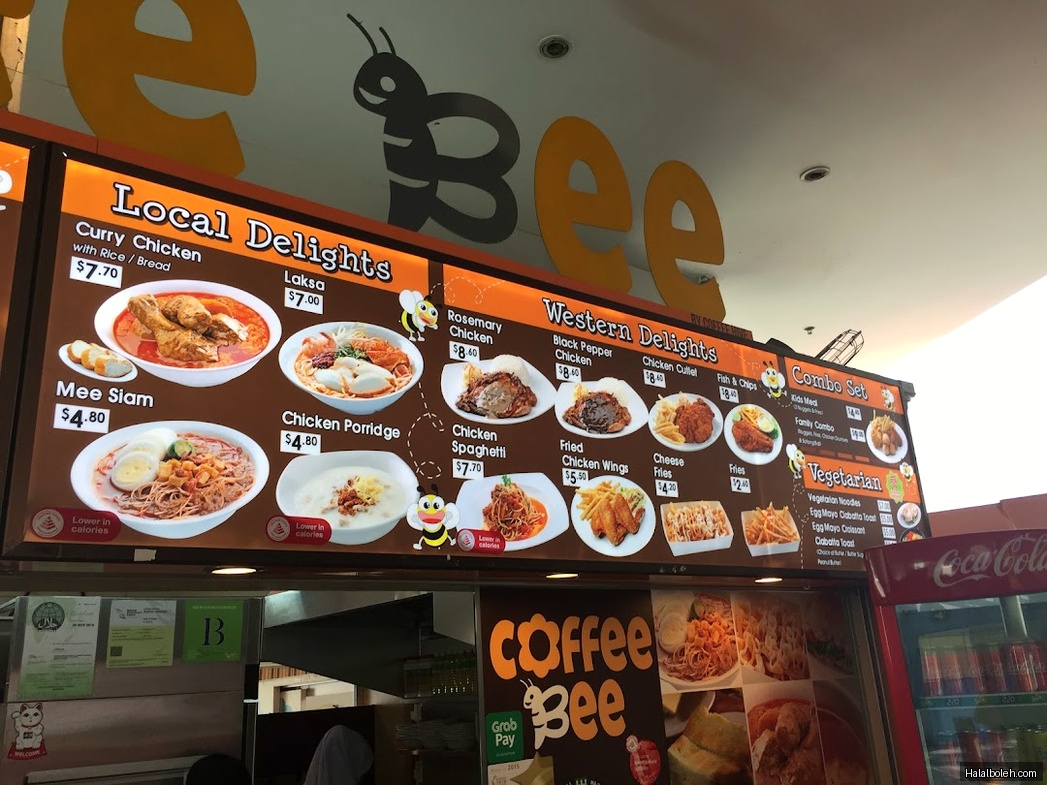 Coffee Bee at Singapore Science Centre - Menu