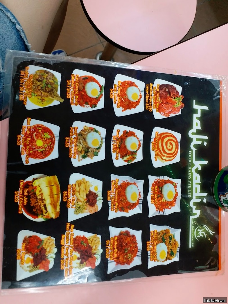 Haji Kadir Food - menu
