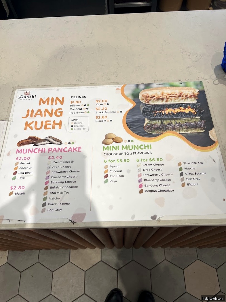 Munchi Pancakes - menu