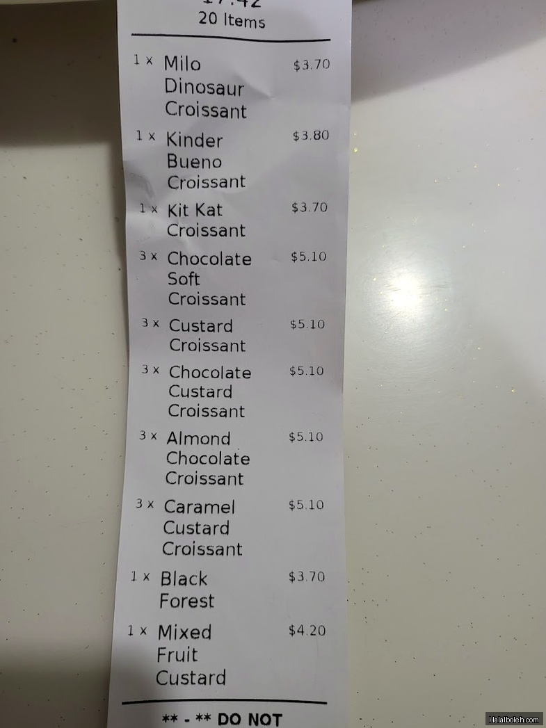 Crolo by Swee Heng - menu