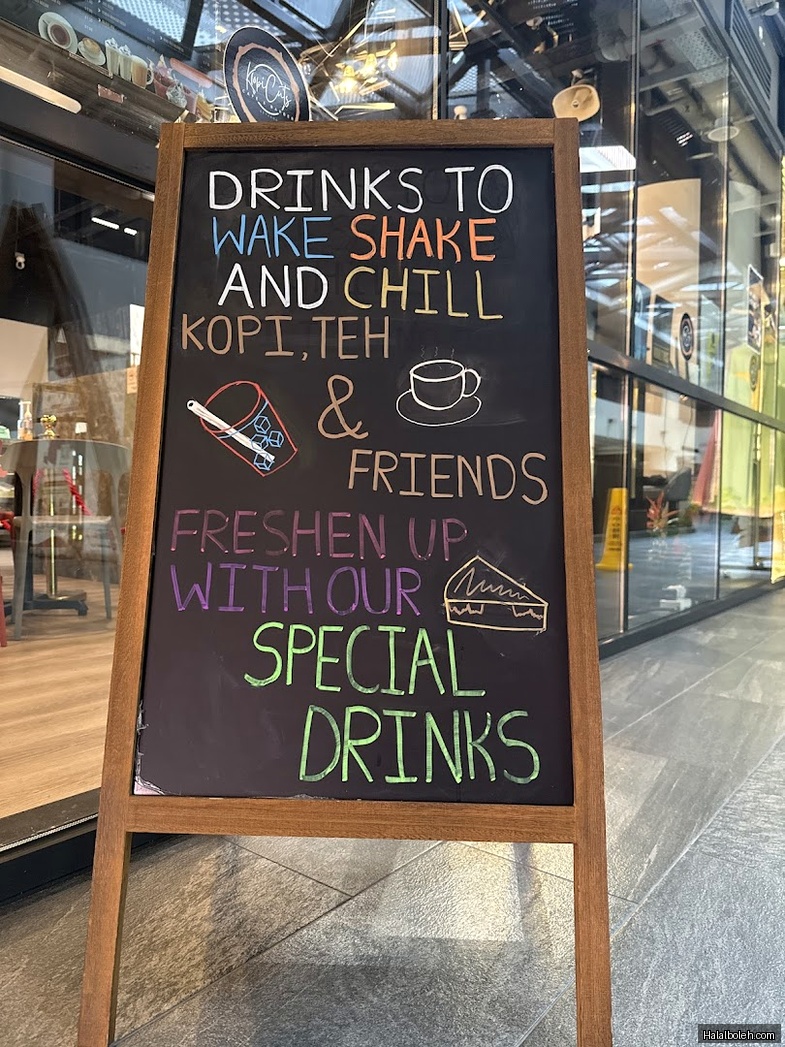 KopiCuts Cafe - menu