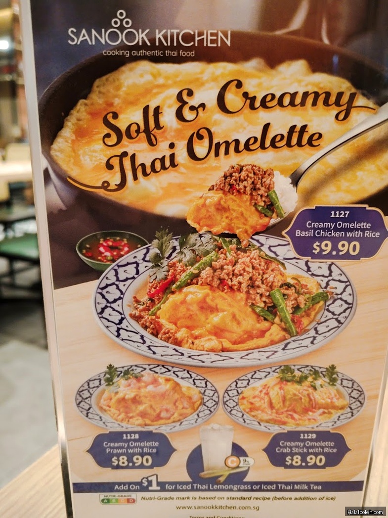 Sanook Kitchen - menu