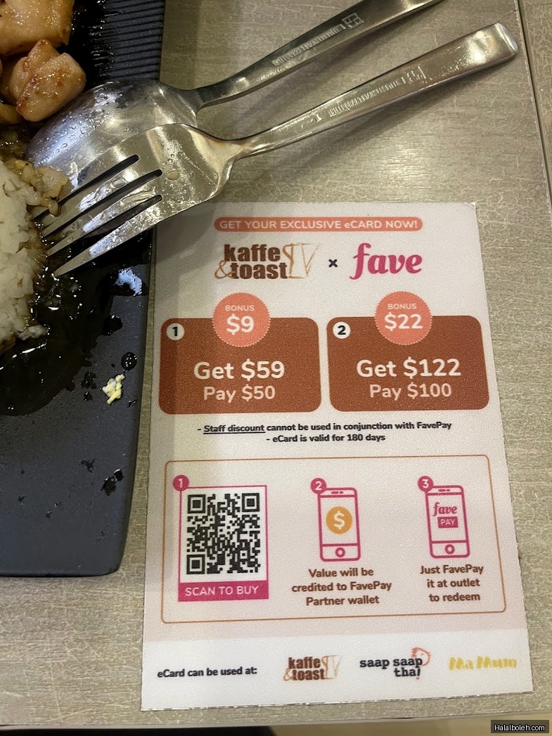 Saap Saap Thai - menu