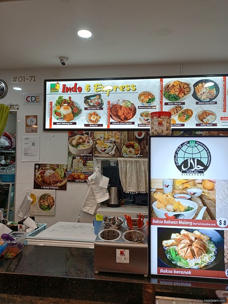 Indo Express - menu