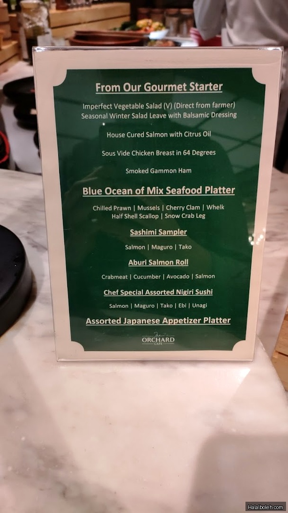 Muslim Kitchen @ Orchard Hotel - menu