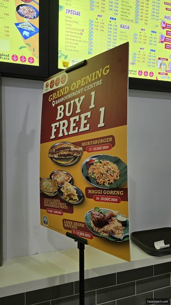 Springleaf Prata Place - menu