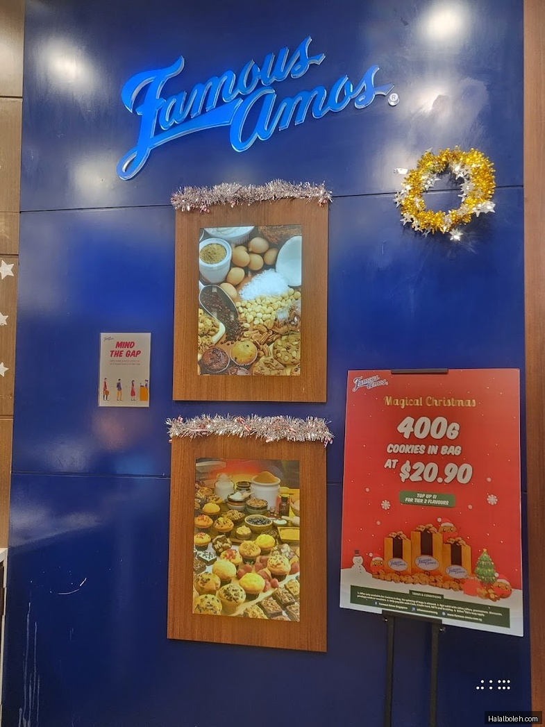 Famous Amos - menu