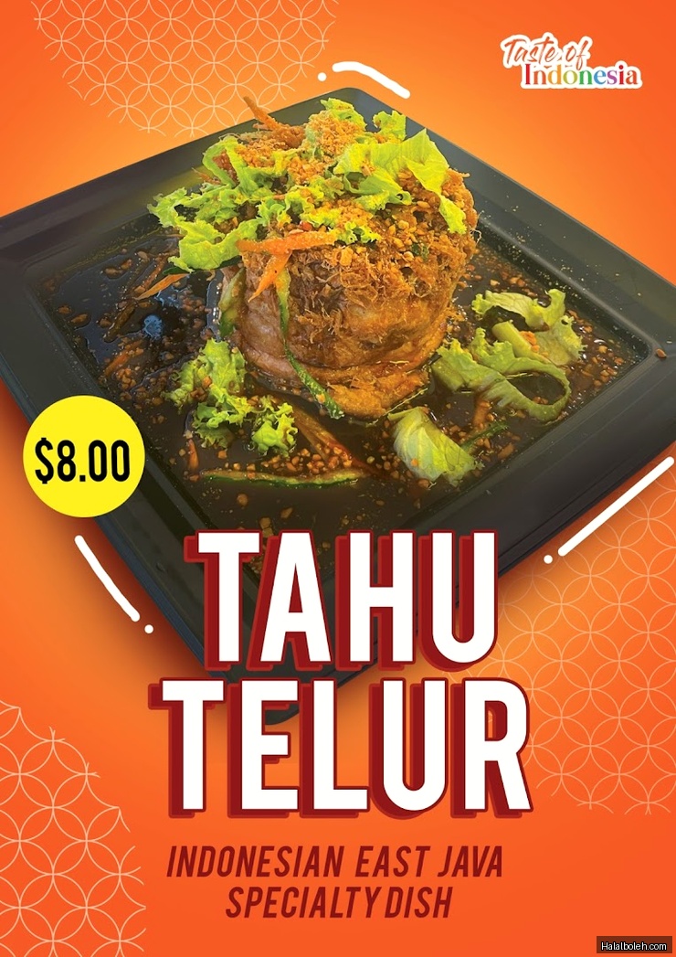Taste of Indonesia - menu