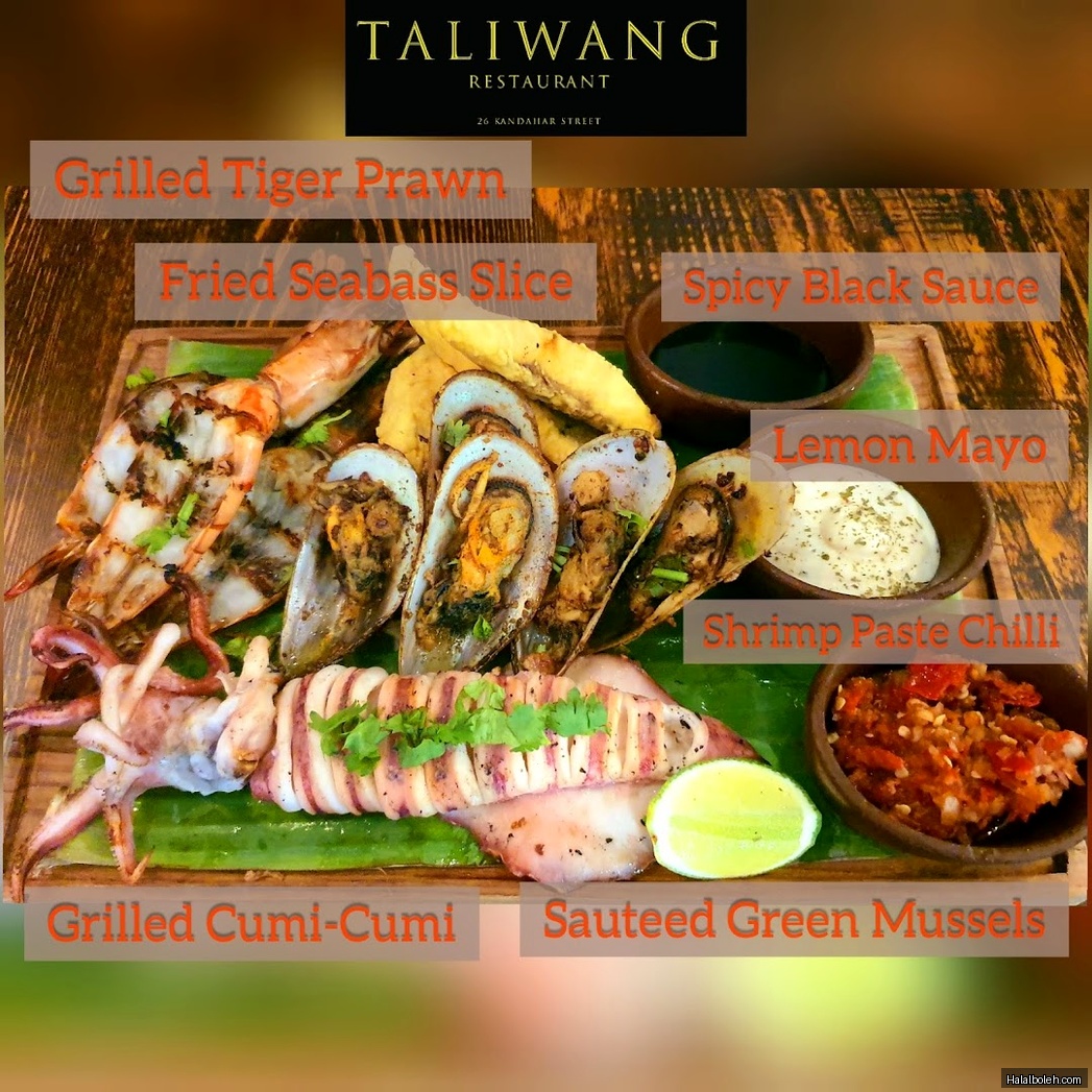Taliwang Restaurant - menu