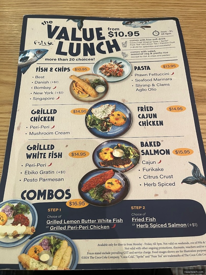 Fish & Co - menu