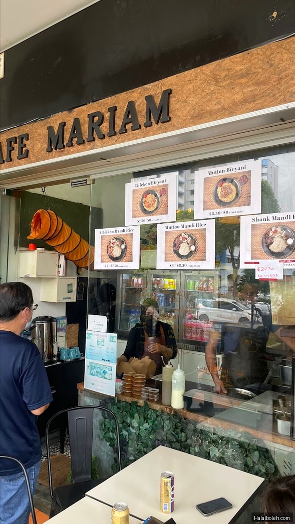 Cafe Mariam at WIS@Changi - Menu