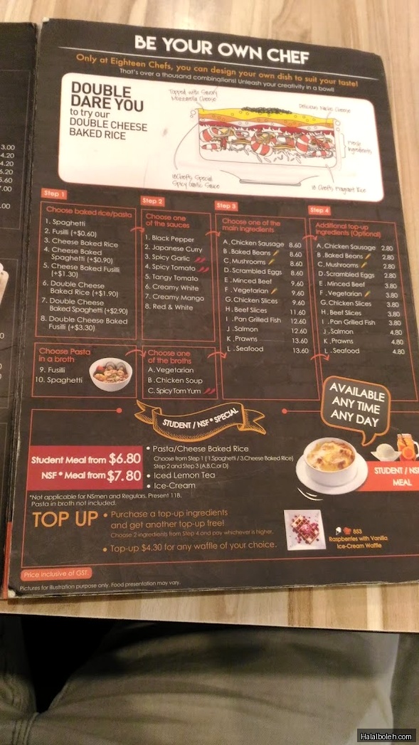 FS Cafe - menu